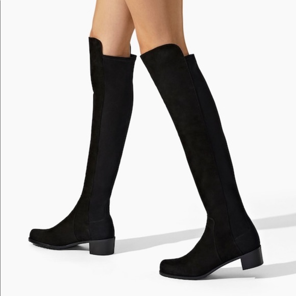 Stuart Weitzman Shoes - Size 10 STUART WEITZMAN “RESERVE” black suede over the knee boots